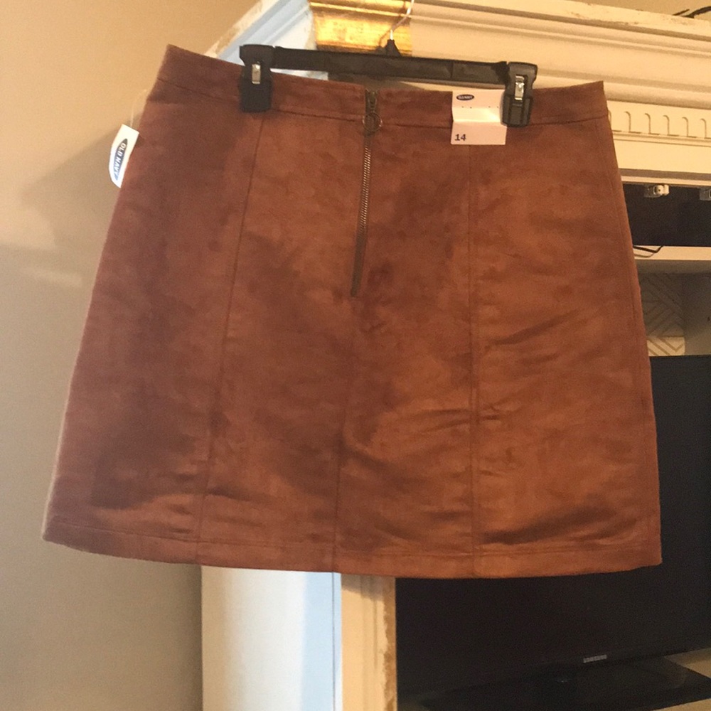Suede old navy skirt